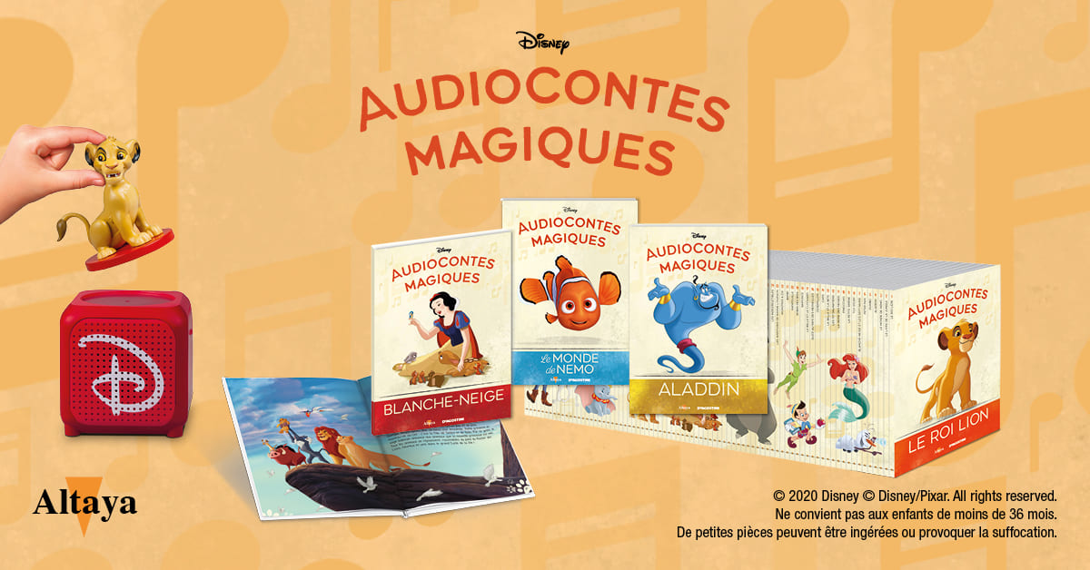 Enceinte lecteur + carte 99 histoires audiocontes Disney SANS